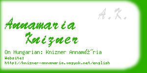 annamaria knizner business card